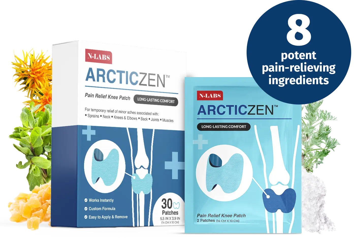 ArcticZen patch packaging from official seller materials